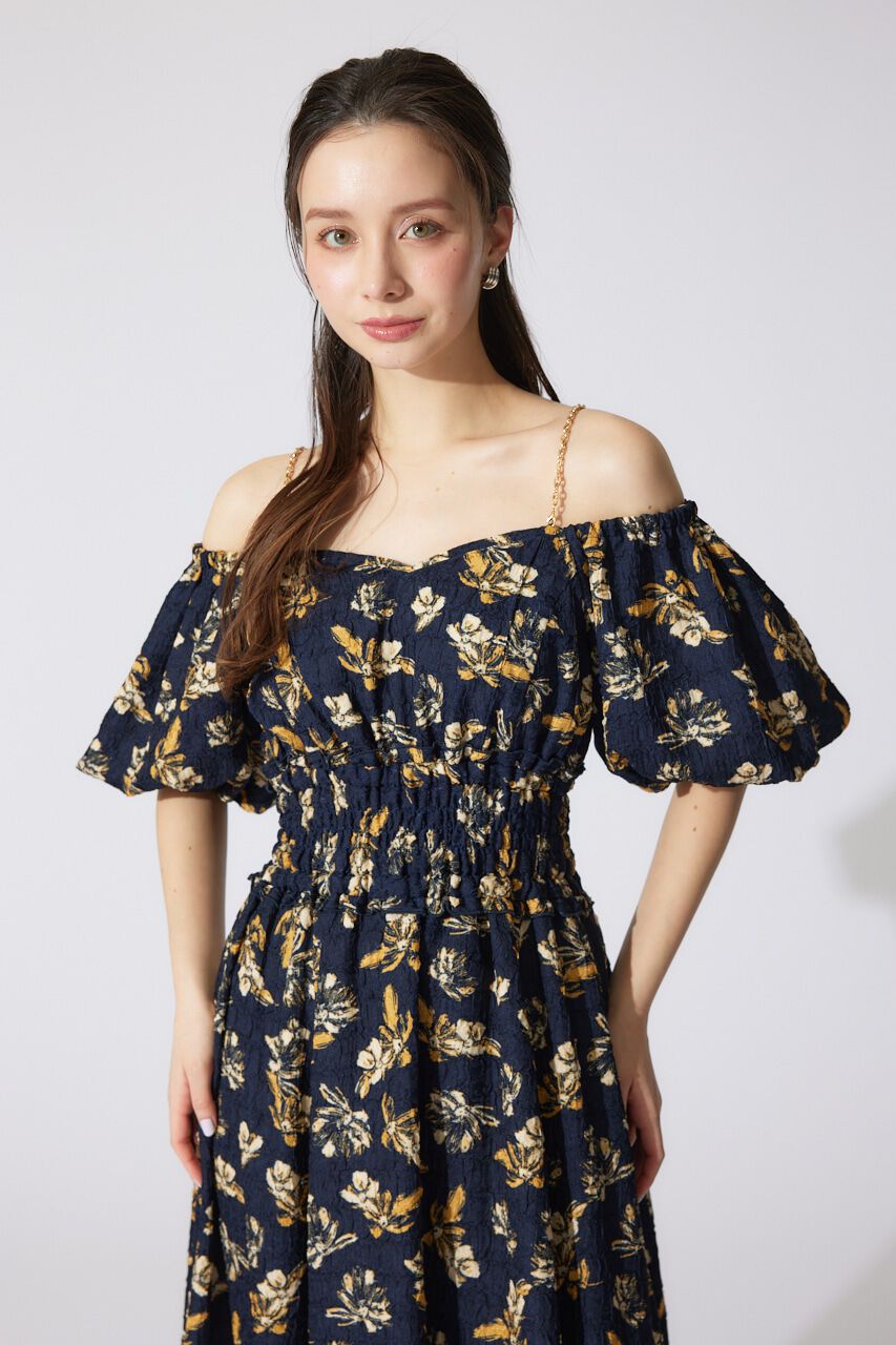 rienda「バルーンスリーブフレアワンピース」|ワンピース|