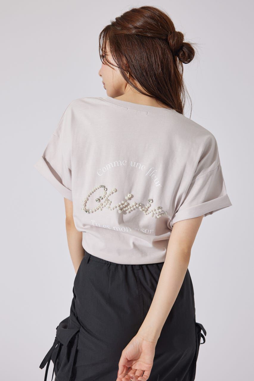 rienda「パールロゴビッグTシャツ」|Tシャツ・カットソー|