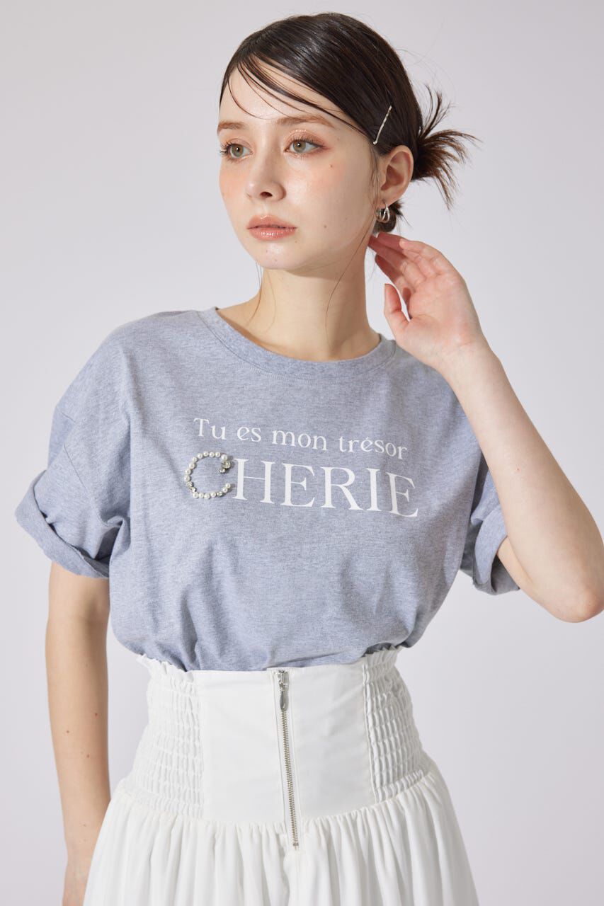 rienda「パールロゴビッグTシャツ」|Tシャツ・カットソー|