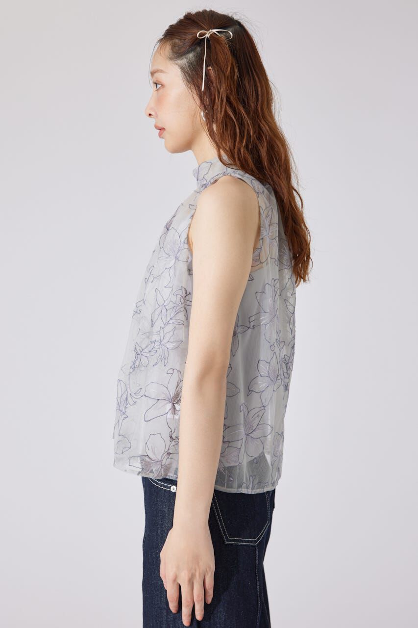 rienda「エンブロイダリーチュールブラウス」|シャツ・ブラウス|