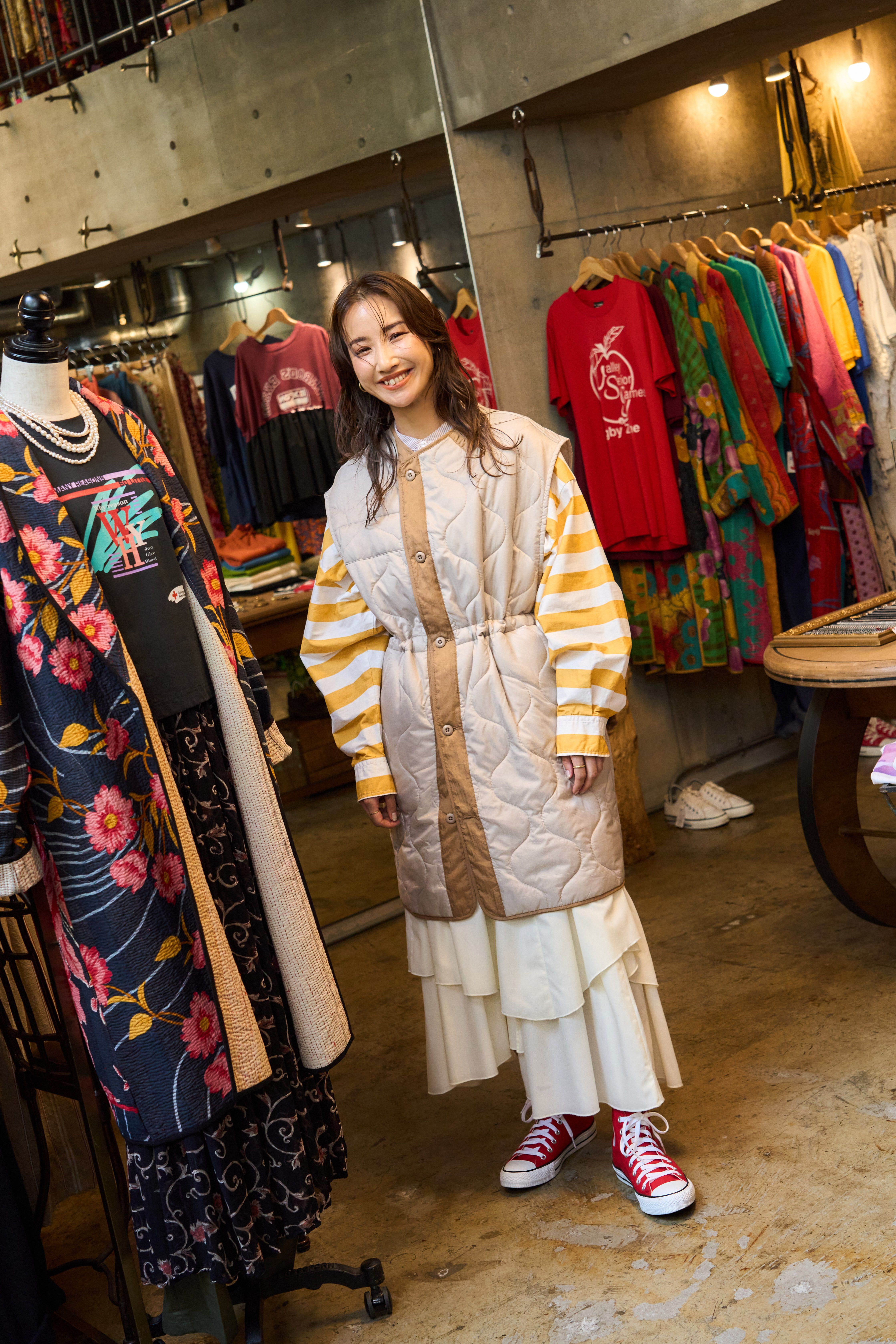 RODEO CROWNS「H&times;Rライナーロングベスト」|その他|