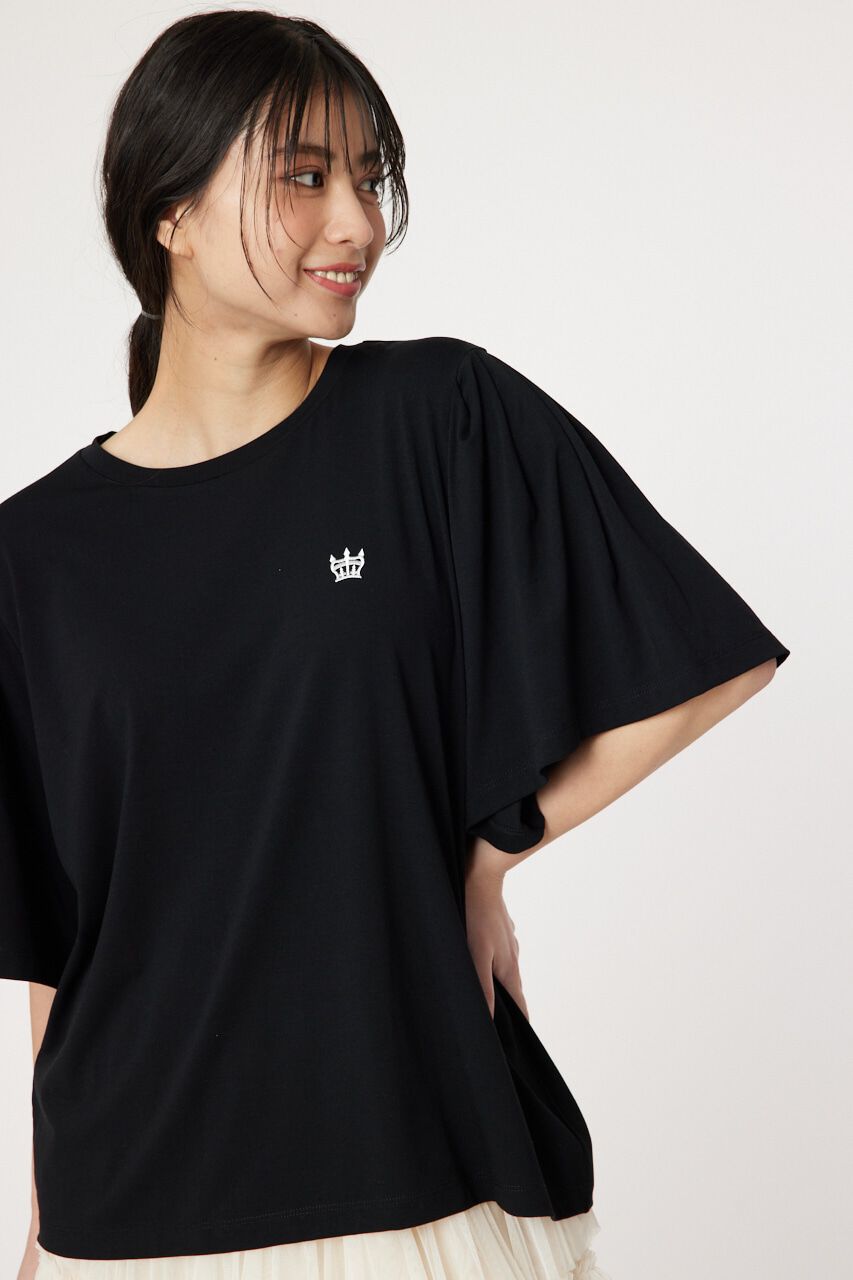 RODEO CROWNS「T/F スリーブフレアトトップス」|Tシャツ・カットソー|BLK