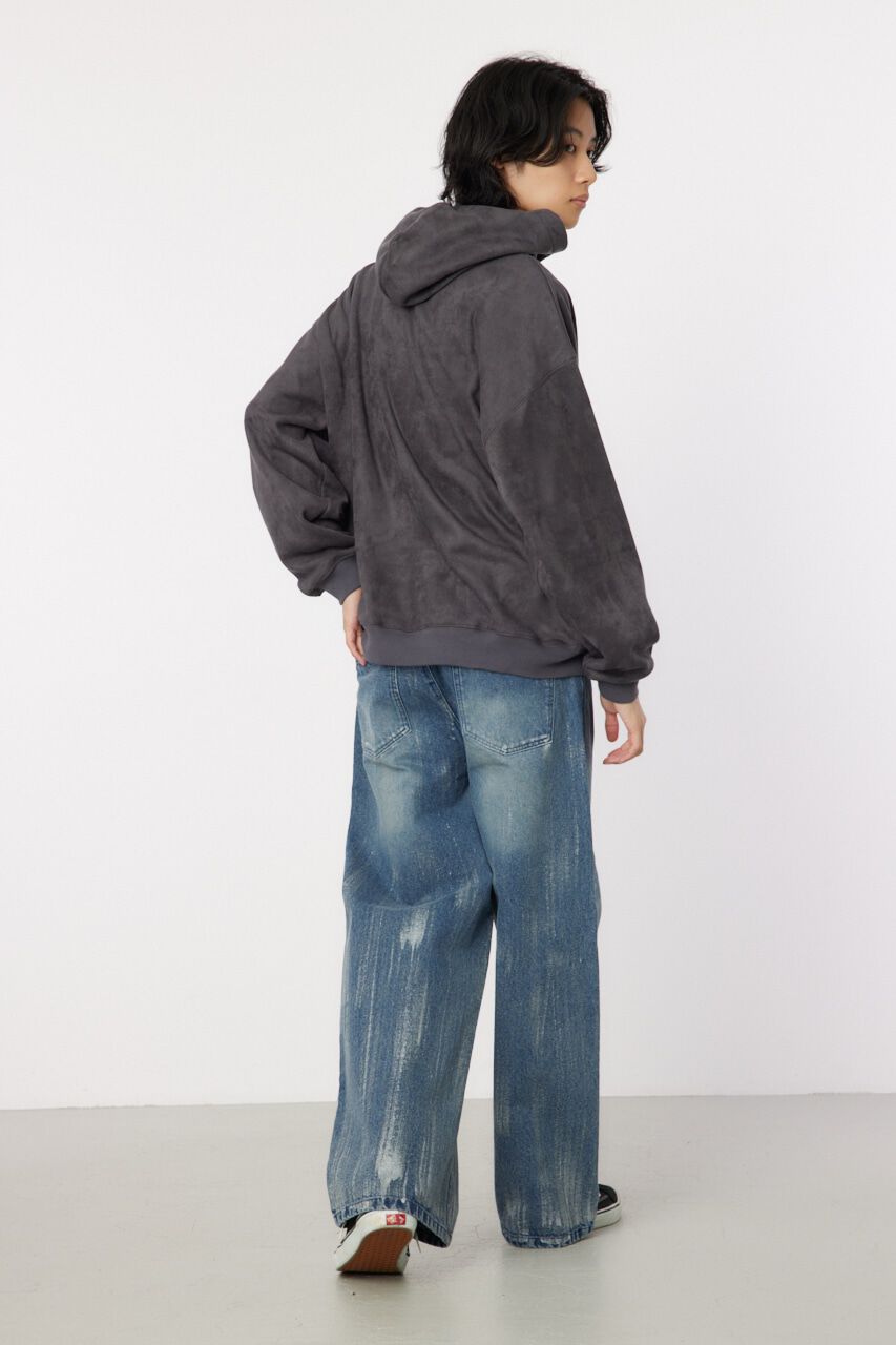 RODEO CROWNS「faux suede backboa フーディー」|パーカー|