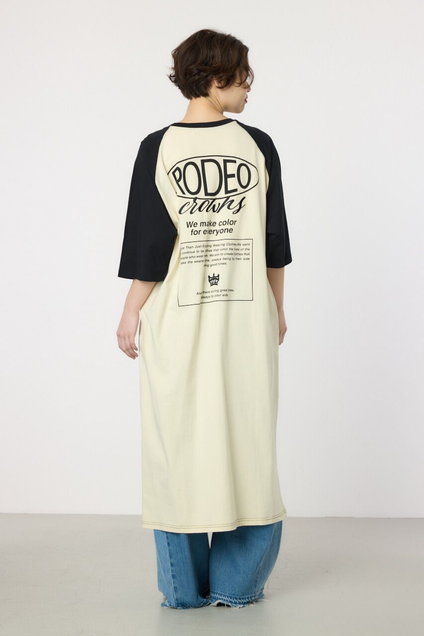 RODEO CROWNS「ロゴラグランスリーブワンピース」|ワンピース|O/WHT1