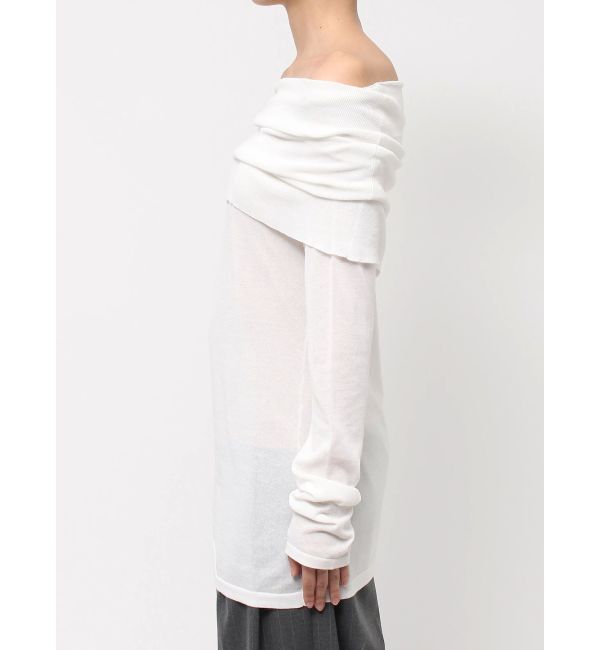 ELENDEEK「SHEER KNIT OFF SHOULDER」|ニット・セーター|