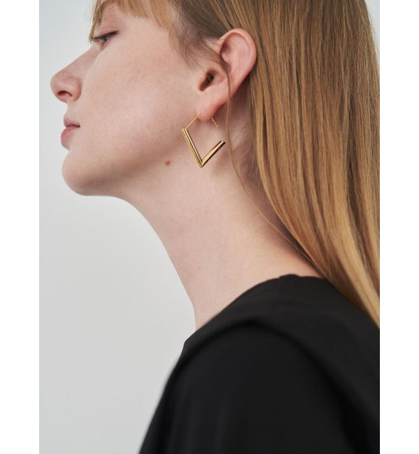 ELENDEEK「V LARGE PIERCE」|ピアス|ゴールド