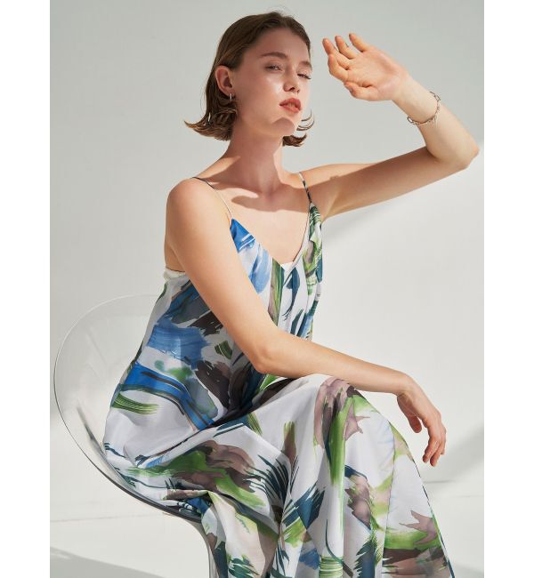 ELENDEEK「PAINTING PATTERN CAMI OP」|ワンピース|