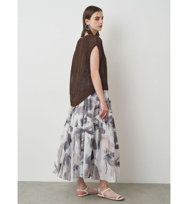 ELENDEEK「PAINTING PATTERN CAMI OP」|ワンピース|