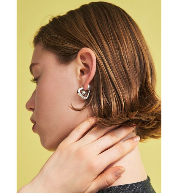 ELENDEEK「3WAY TRIANGLE PEARL PIERCE」|ピアス|