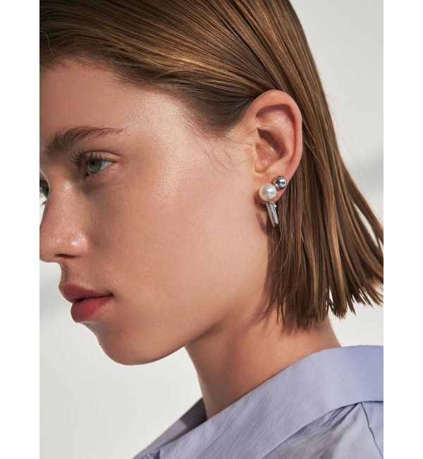 ELENDEEK「3WAY TRIANGLE PEARL PIERCE」|ピアス|