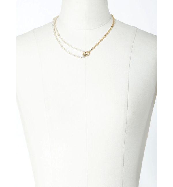 ELENDEEK「3WAY PEARL&CHAIN NECKLACE」|ネックレス|