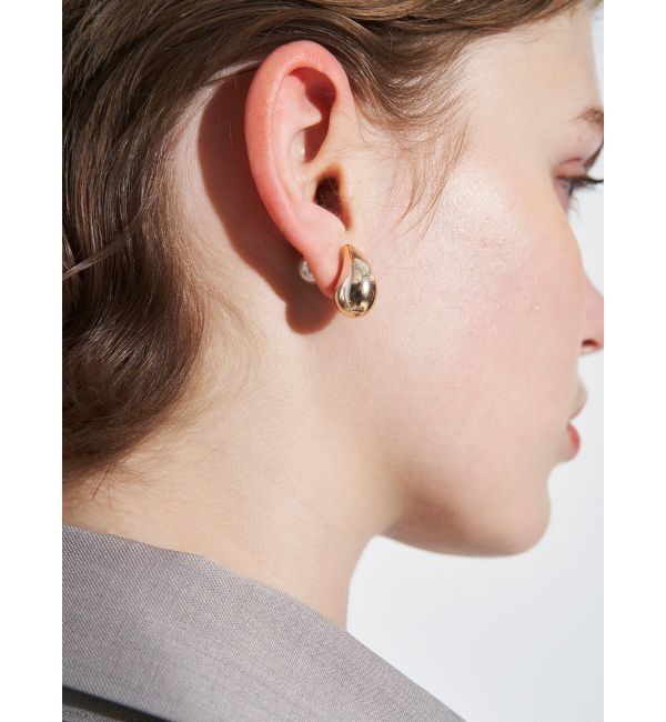 ELENDEEK「DROP PEARL SMALL PIERCE」|ピアス|ゴールド