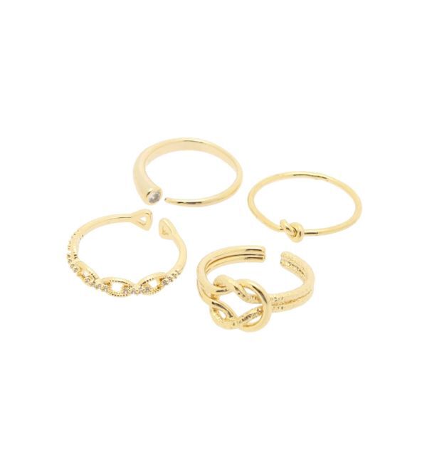 RESEXXY「ストーンコンビリング4点セット」|リング|