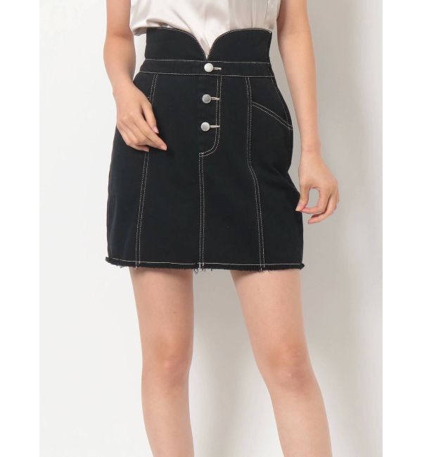 RESEXXY「フロントボタンミニスカート【セットアップ着用可能】」|スカート|