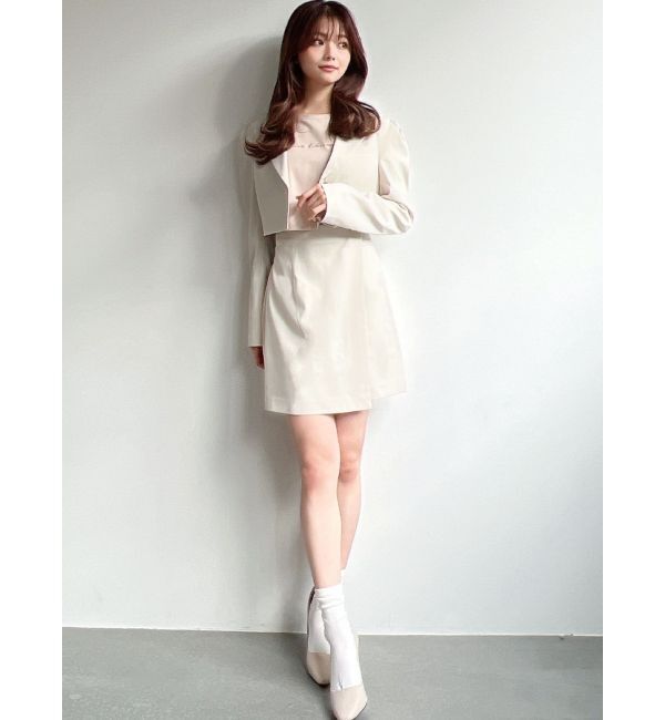RESEXXY「タックデザインショートジャケット【セットアップ着用可能】」|その他|