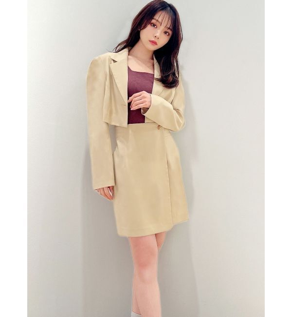 RESEXXY「タックデザインショートジャケット【セットアップ着用可能】」|その他|