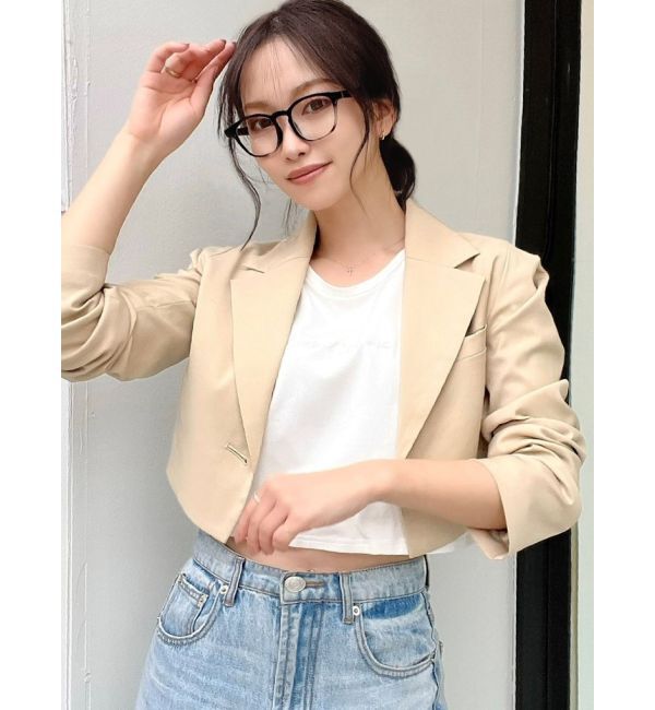 RESEXXY「タックデザインショートジャケット【セットアップ着用可能】」|その他|