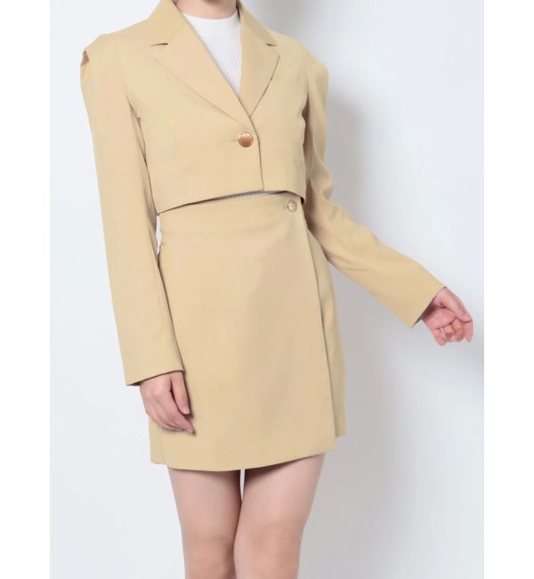 RESEXXY「タックデザインショートジャケット【セットアップ着用可能】」|その他|