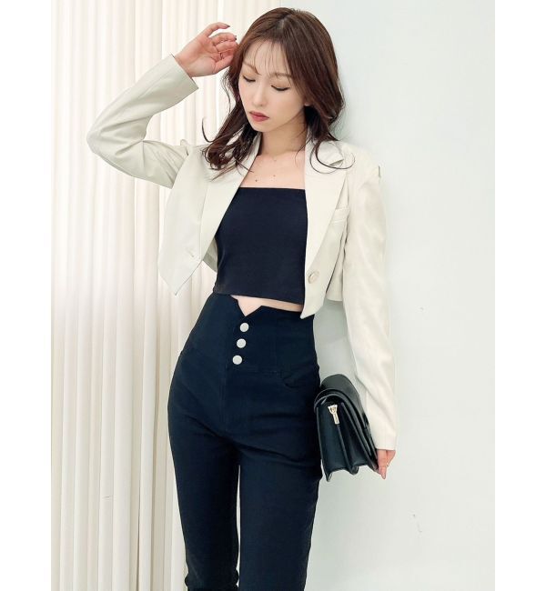 RESEXXY「タックデザインショートジャケット【セットアップ着用可能】」|その他|