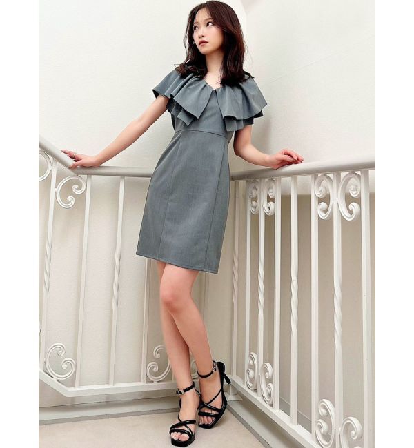 RESEXXY「ラッフルデザインミニワンピース」|ワンピース|