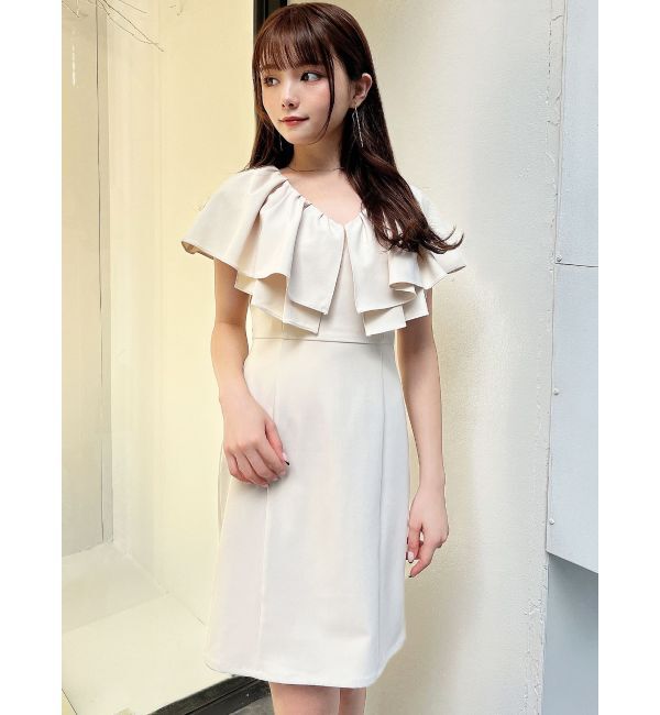 RESEXXY「ラッフルデザインミニワンピース」|ワンピース|