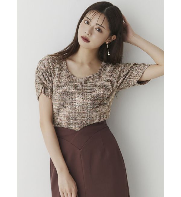 RESEXXY「カットツイードトップス」|Tシャツ・カットソー|