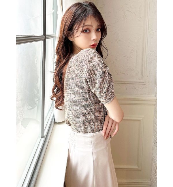 RESEXXY「カットツイードトップス」|Tシャツ・カットソー|