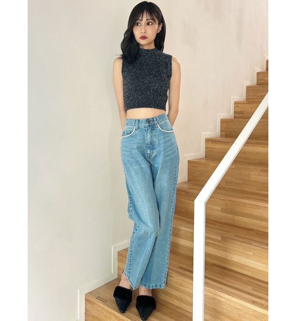 RESEXXY「パールポイントデニムパンツ」|デニム|