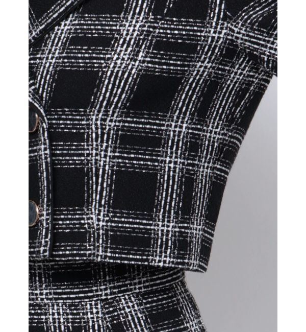 RESEXXY「ツイードダブルショートジャケット【セットアップ着用可能】」|テーラードジャケット|