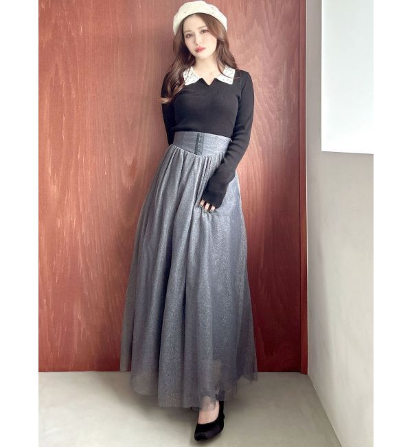 RESEXXY「ラメチュールボリュームスカート」|スカート|