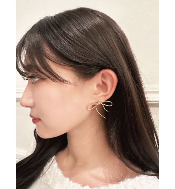 RESEXXY「ナローリボンピアス」|ピアス|