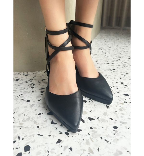 RESEXXY「クロスストラップポインテッドパンプス」|パンプス|