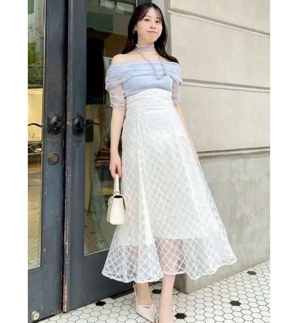 dazzlin「シアーオフショルダートップス」|Tシャツ・カットソー|