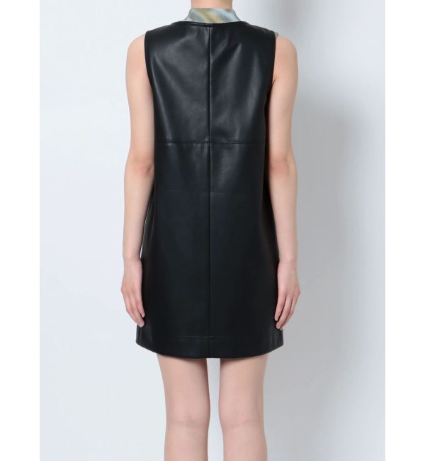 EMODA「フェイクレザーボックスワンピース」|ワンピース|