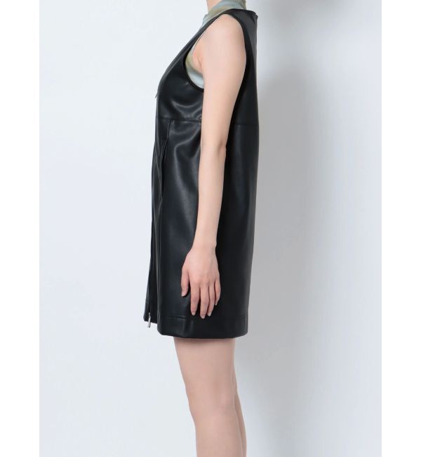 EMODA「フェイクレザーボックスワンピース」|ワンピース|