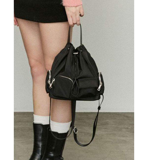 EMODA「2WAYアウトポケットドローストリングバッグ」|ハンドバッグ|