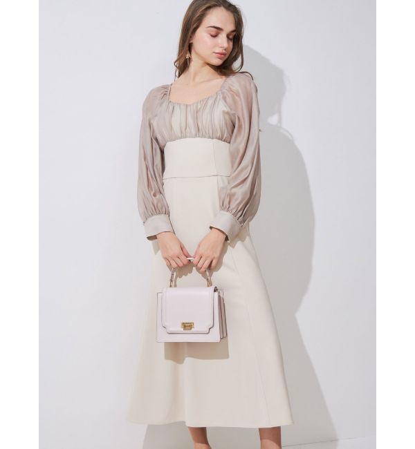 MERCURYDUO「アコーディオンスクエアBAG」|ハンドバッグ|