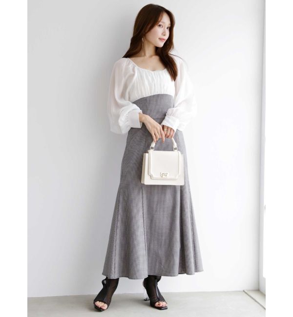 MERCURYDUO「アコーディオンスクエアBAG」|ハンドバッグ|