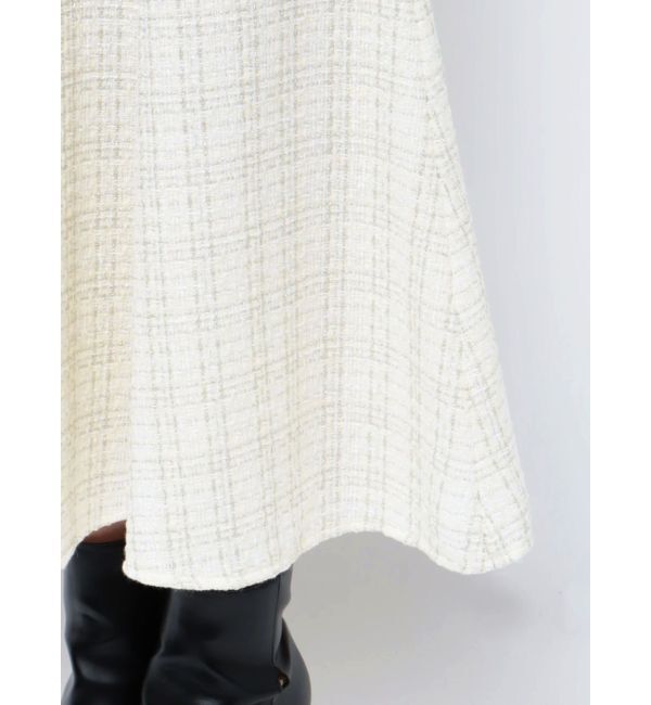 MERCURYDUO「異素材ドッキングバックレースアップニットワンピース」|ワンピース|