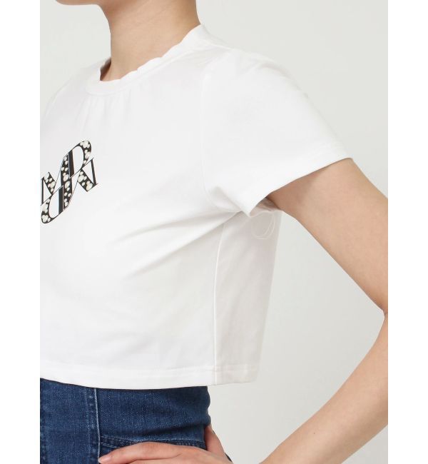 MERCURYDUO「クロップドパールロゴTシャツ」|Tシャツ・カットソー|