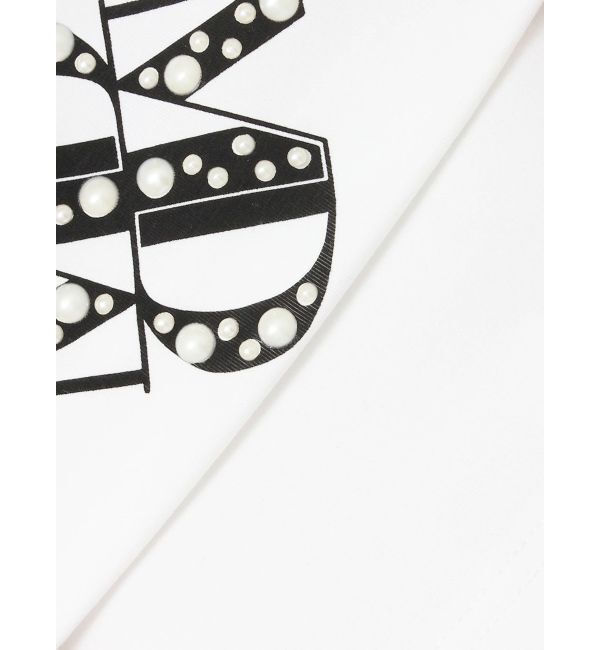 MERCURYDUO「クロップドパールロゴTシャツ」|Tシャツ・カットソー|