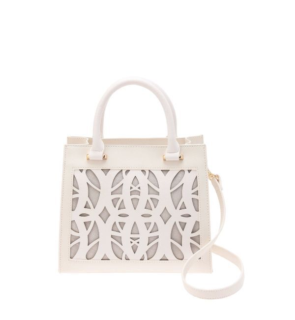 MERCURYDUO「モチーフ柄カットワークショルダーBAG」|ショルダー・メッセンジャー|オフホワイト