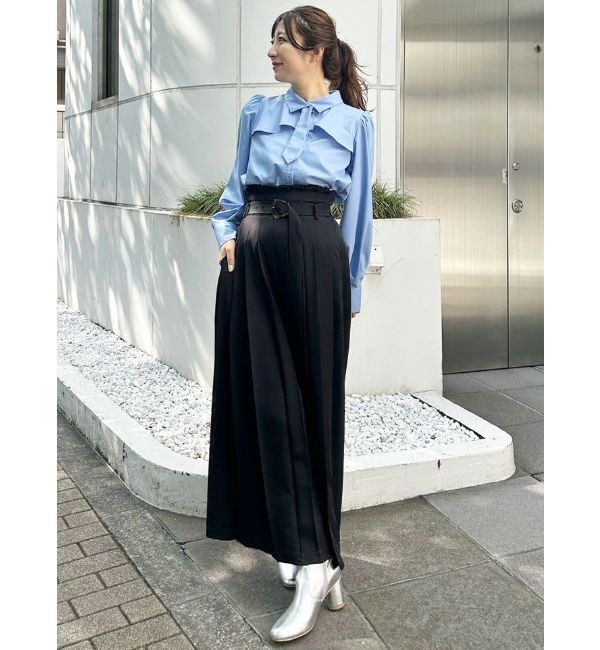 MERCURYDUO「ハイウエストプリーツワイドパンツ」|その他|