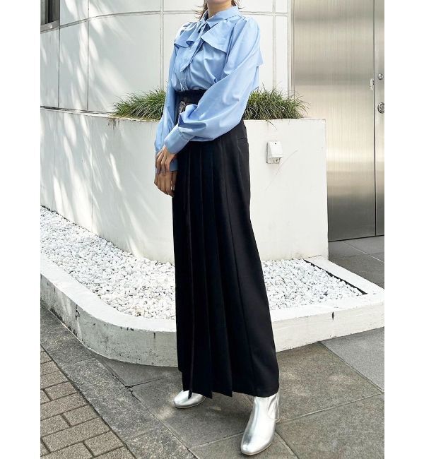 MERCURYDUO「ハイウエストプリーツワイドパンツ」|その他|