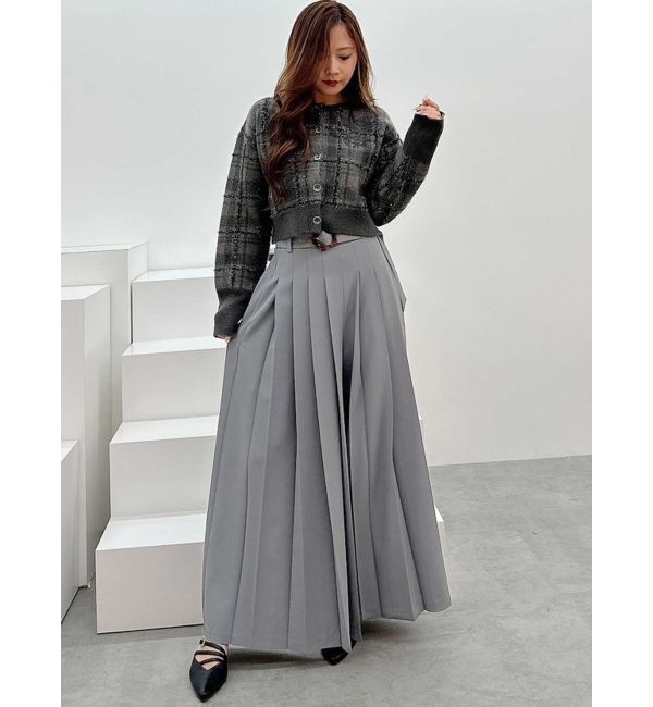 MERCURYDUO「ハイウエストプリーツワイドパンツ」|その他|