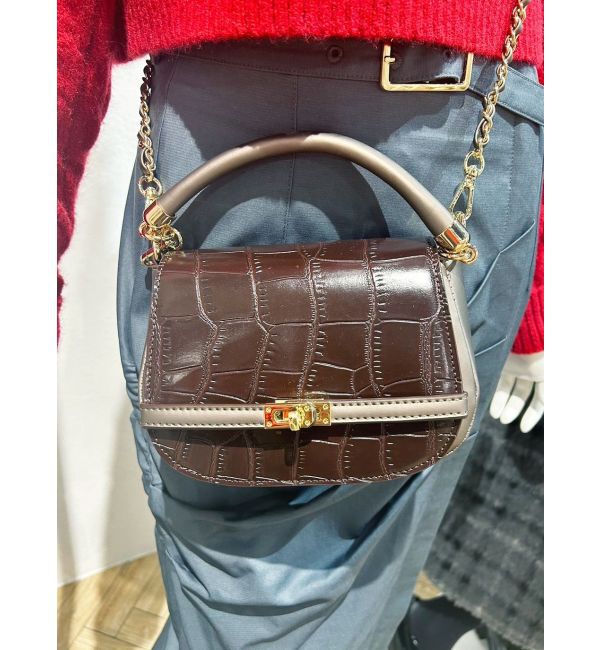MERCURYDUO「クロコラウンドシェイプBAG」|その他|