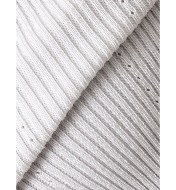 MERCURYDUO「配色メローフリルニットカーデ」|カーディガン|