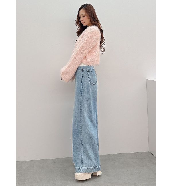 MERCURYDUO「フェザーヤーンボレロカーディガン」|カーディガン|