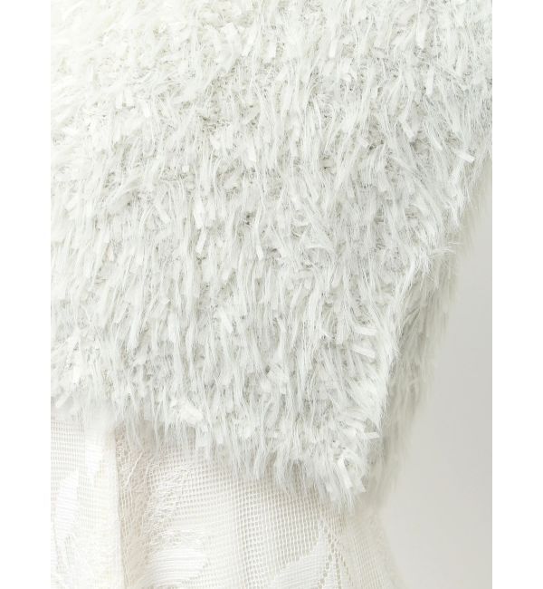 MERCURYDUO「フェザーヤーンボレロカーディガン」|カーディガン|