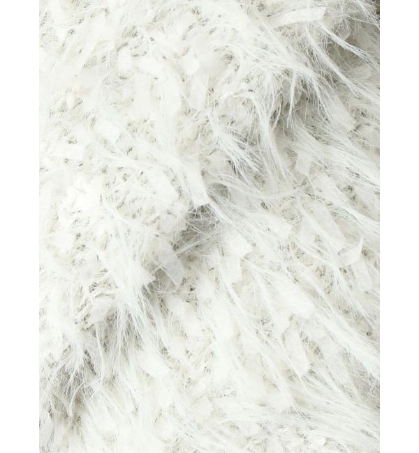 MERCURYDUO「フェザーヤーンボレロカーディガン」|カーディガン|